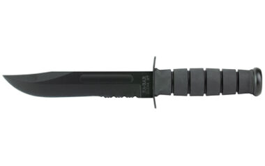 KBAR FIGHTING KNF 7" BLK SRTD W/STH