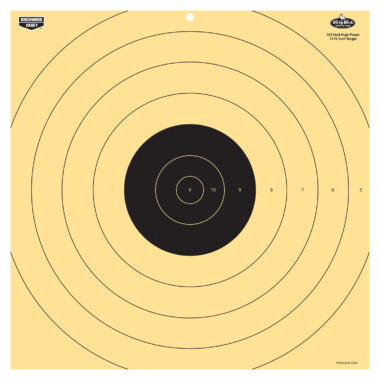 Birchwood Casey 35186 Dirty Bird  17.25" Bullseye Tagboard Hanging 100 yds Rifle Black/White 5 Pack