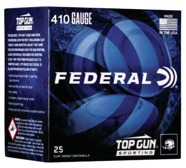 Federal TGS412149 Top Gun 410Gauge 2.50" 1/2oz 9Shot 25 Per Box/10 Case