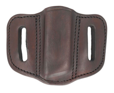 1791 Gunleather MAG12SBRA MAG1.2 Single Mag Holster Signature Brown Leather Belt Slide Compatible w/ Double Stack Ambidextrous