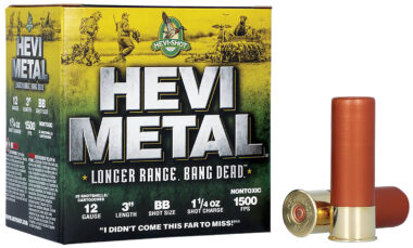 HEVI-Metal HS38088 HEVI-Metal Longer Range 12Gauge 3" 1 1/4oz BBShot 25 Per Box/10 Case