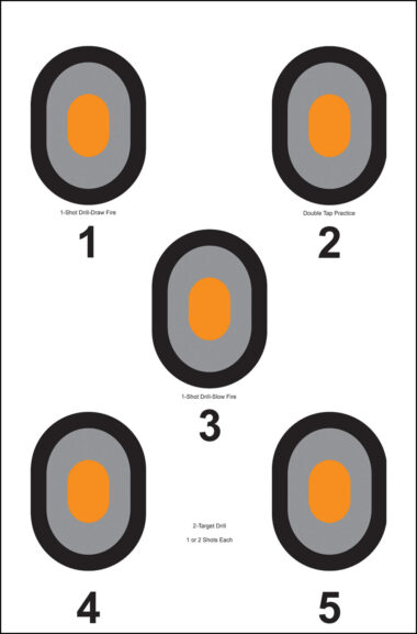 Action Target 530OC100 Bullseye Bullseye Paper 23" x 35" Multi-Color 100 Per Box