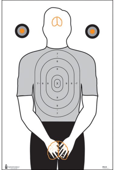 Action Target PIC12100 Entertainment Politically Incorrect Silhouette Paper Hanging 23" x 35" Black/Gray/White 100 Per Box