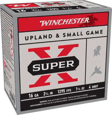 Winchester Ammo X16H4 Super X Heavy Game Load High Brass 16Gauge 2.75" 1 1/8oz 4Shot 25 Per Box/10 Case