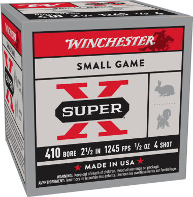 Winchester Ammo X414 Super X Heavy Game Load High Brass 410Gauge 2.50" 1/2oz 4Shot 25 Per Box/10 Case