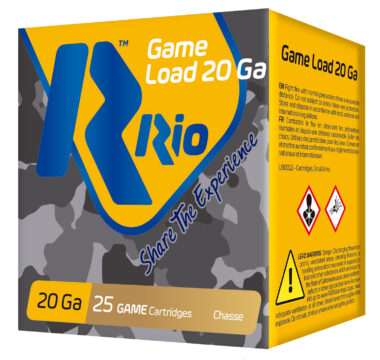 Rio Ammunition RC208 Game Load 20Gauge 2.75" 1oz 8Shot 25 Per Box/10 Case
