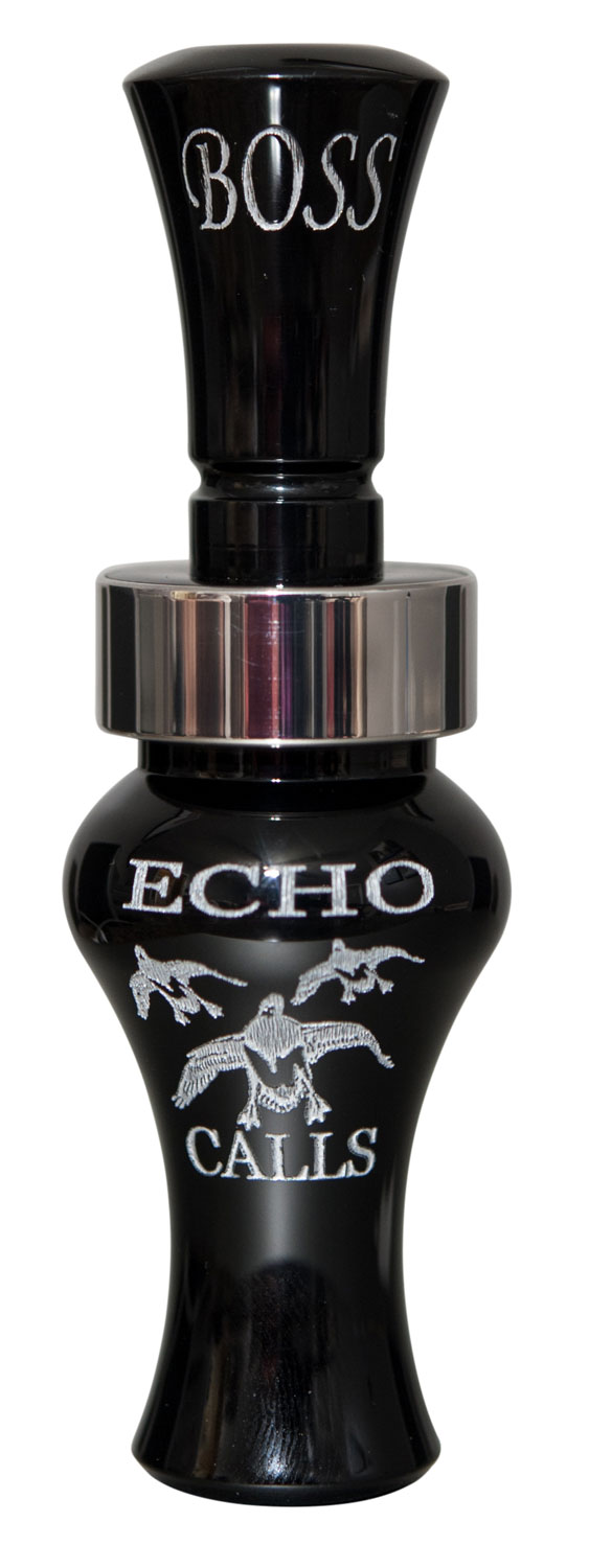 Echo Calls 80002 Boss Open Call Single Reed Mallard Sounds Attracts Ducks Black Acrylic