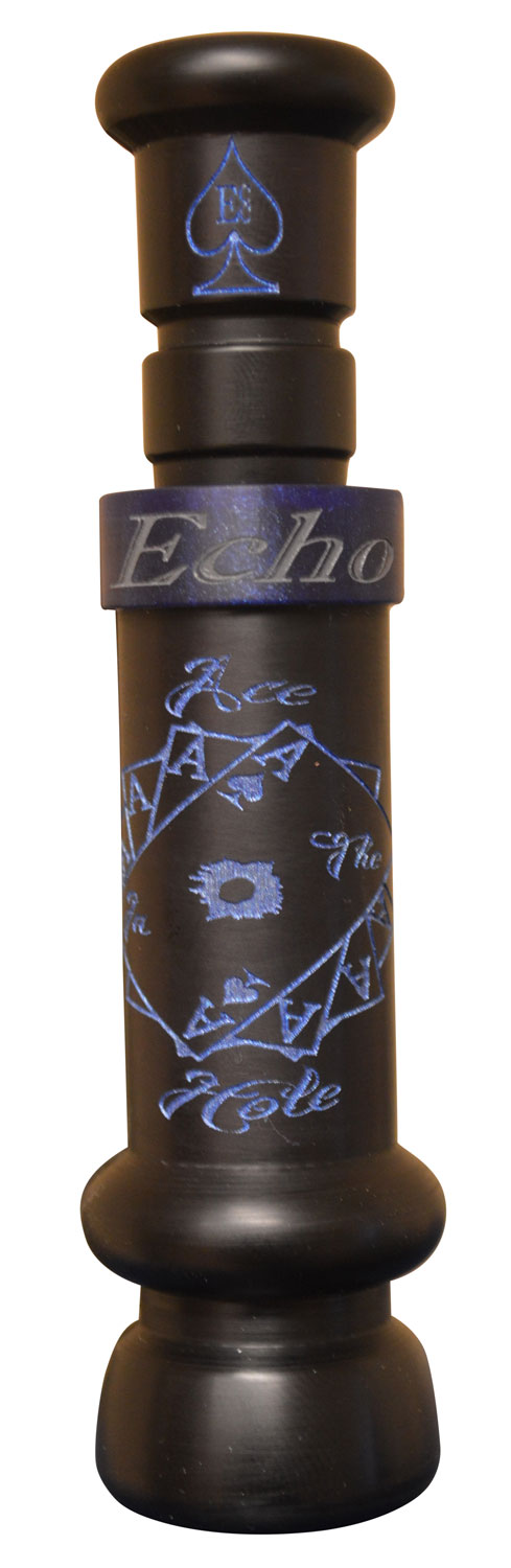 Echo Calls 90022 Ace in The Hole Single Reed Attracts Ducks/ Mallard Sounds Matte Black Acrylic