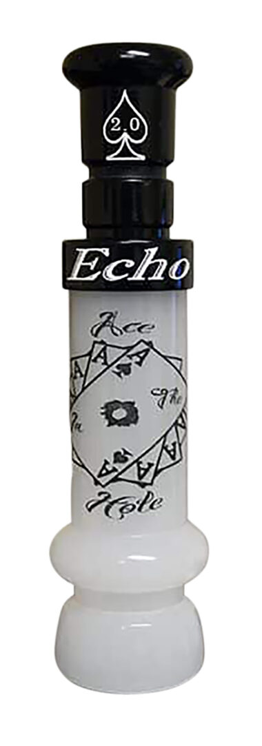 Echo Calls 90023 Ace in The Hole Open Call Single Reed Mallard Sounds Attracts Ducks Black/Pearl Acrylic
