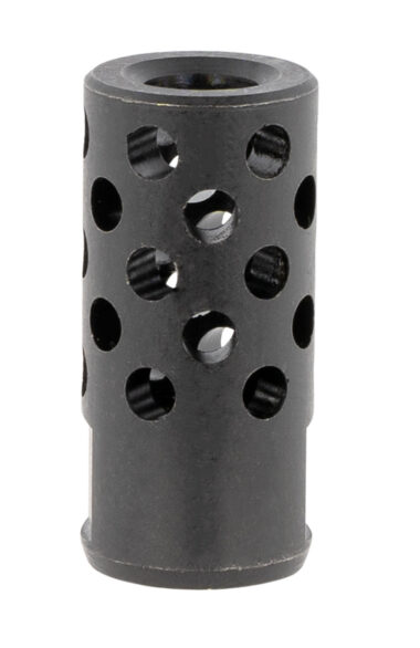 Ruger 90699 Radial Ported Muzzle Brake 35 Caliber Black Oxide Steel with 1/2"-28 tpi Threads, 1.75" OAL & .8" Diameter