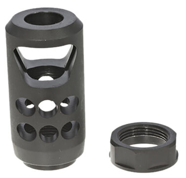 Ruger 90641 American Ranch Muzzle Brake fits American Ranch .450 Bushmaster/ Marlin Lever-Action .45-70 Govt, Alloy Steel w/Matte Black Finish, 11/16"x24 Threads, 2.20" OAL x 1" Diameter