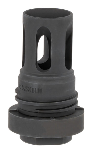 Yankee Hill 4315M13LA Mini QD Flash Hider Black Phosphate M13.5x 1 LH Threads 2.13" OAL for 5.56x45mm NATO AR-Platform