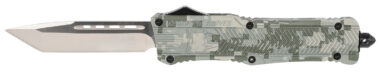 CobraTec Knives LADCCTK1LTNS CTK-1  Large 3.75" OTF Tanto Plain D2 Steel Blade/Army DigiCamo Aluminum Handle Features Glass Breaker Includes Pocket Clip