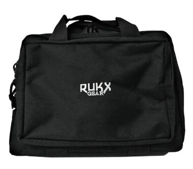 Rukx Gear ATICTDPCB Double Pistol  Black 600D Polyester Holds 2 Handguns