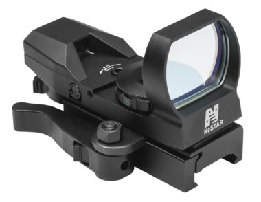 NcStar D4BQ Red Four Reticle Reflex Black Anodized 1 x 0.95" x 1.34" 3 MOA Red Dot Multi Reticle QR Mount