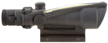 Trijicon 100146 ACOG Matte Black 3.5x35mm Illuminated Amber Chevron .223/5.56 BDC Reticle