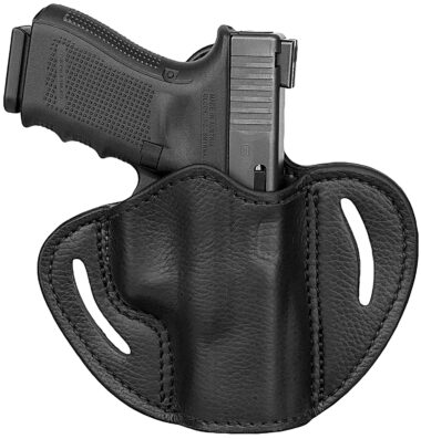 1791 Gunleather UCBH21NSBR Ultra Custom  OWB Size 2.1 Night Sky Black Leather Belt Slide Compatible w/Glock 17/S&W M&P Shield/Springfield XD Right Hand