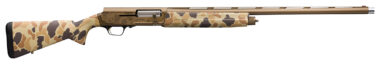 Browning 0119072005 A5 Wicked Wing 12 Gauge 26" 4+1 3.5" Burnt Bronze Cerakote Vintage Tan Camo Fixed Textured Grip Panels Stock Right Hand (Full Size) Includes Banded Invector-DS Extended Chokes