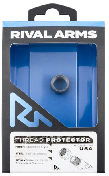 Rival Arms RARA300001D Thread Protector 9mm Luger Stainless PVD 416R Stainless Steel 1/2"-28 tpi
