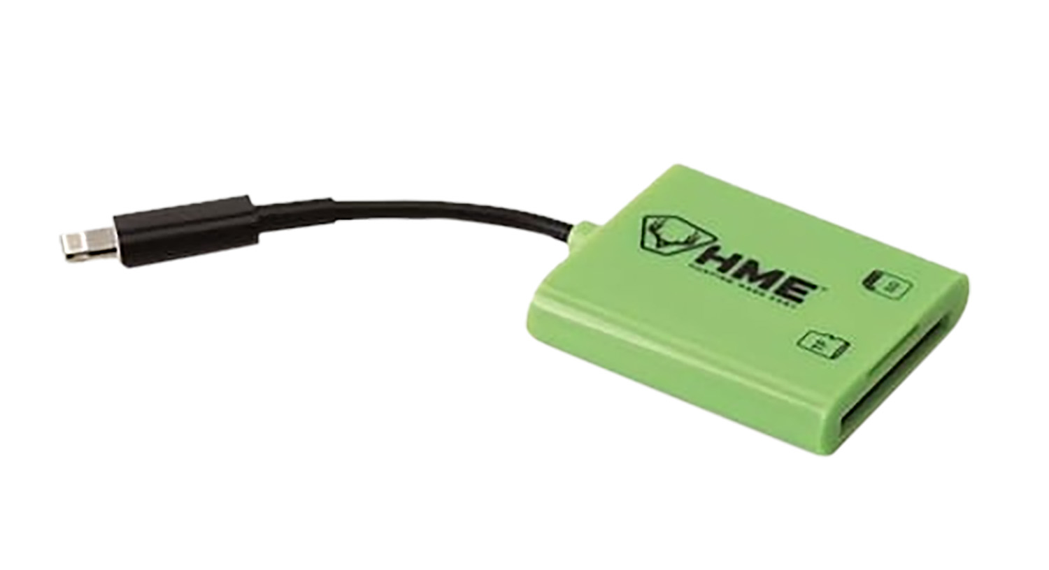 HME HMESDCRIOS Memory Card Reader iOS Fits iPhone/iPad Up To 256GB Black/Green