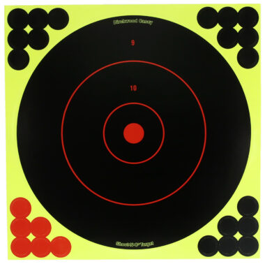 Birchwood Casey TDSNC1225PK Target Dispenser Adhesive Paper 12" Bullseye Includes Pasters 25 Per Pack