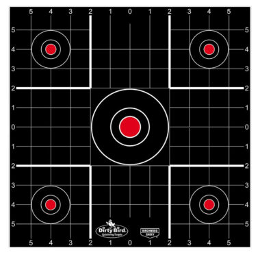 Birchwood Casey 35270 Dirty Bird  Bullseye Tagboard Target 12" 100 Per Pkg
