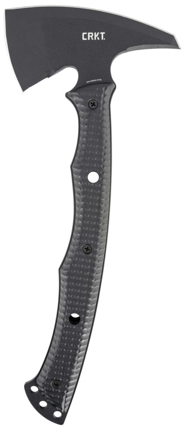 CRKT 2725 Kangee T-Hawk 2.93" Blade Axe w/Spike SK-5 Steel Blade Black Textured GRN Handle 13.75" Long Tomahawk w/Spike