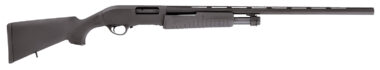 Escort HEFH12280501 Field Hunter  Full Size 12 Gauge Pump 3" 4+1 28" Black Vent Rib Barrel, Black Anodized Aluminum Grooved Receiver, Fixed Black Synthetic Stock, Right Hand