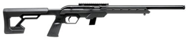 Savage Arms 45120 64 Precision 22 LR 20+1 16.50" Matte Black Carbon Steel Threaded Heavy Barrel, Matte Black Drilled & Tapped Carbon Steel Receiver, M-Lok Compatible Forend, Synthetic Chassis Stock