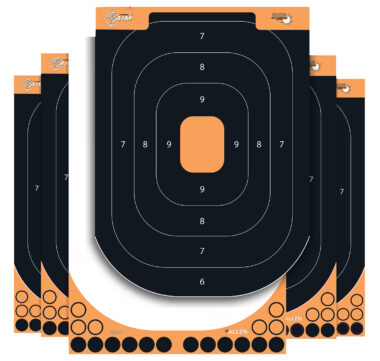 EZ-Aim 1550125 Splash Reactive  Self-Adhesive Paper Black/Orange 12.50"x18.25" Silhouette 25 Pack