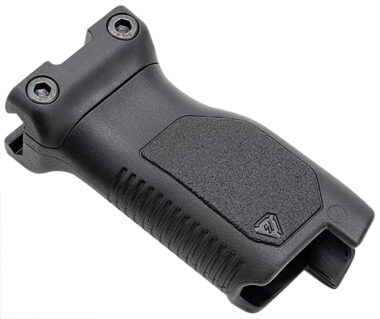 Strike Industries ARCMAGRAILLBK Angled Vertical Grip Long Black Polymer with Cable Management Storage for Picatinny Rail