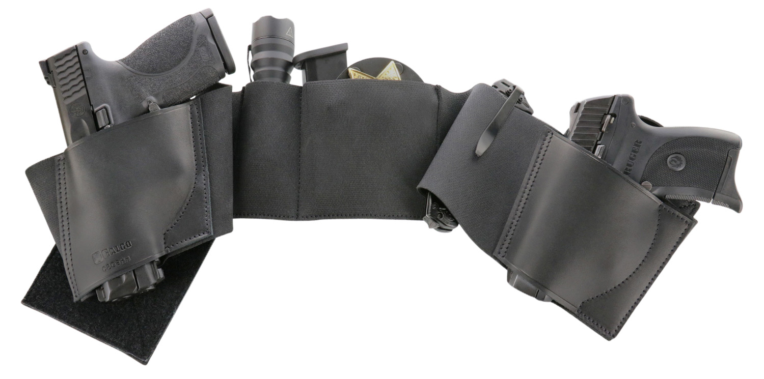 Galco UWBKSM2 UnderWraps 2.0 Black Small Leather/Nylon Handgun
