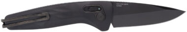 S.O.G SOG15730157 One-Zero Auto 3.10" Folding Plain Black Chrome CPM S35VN SS Blade/ Black Aluminum Handle