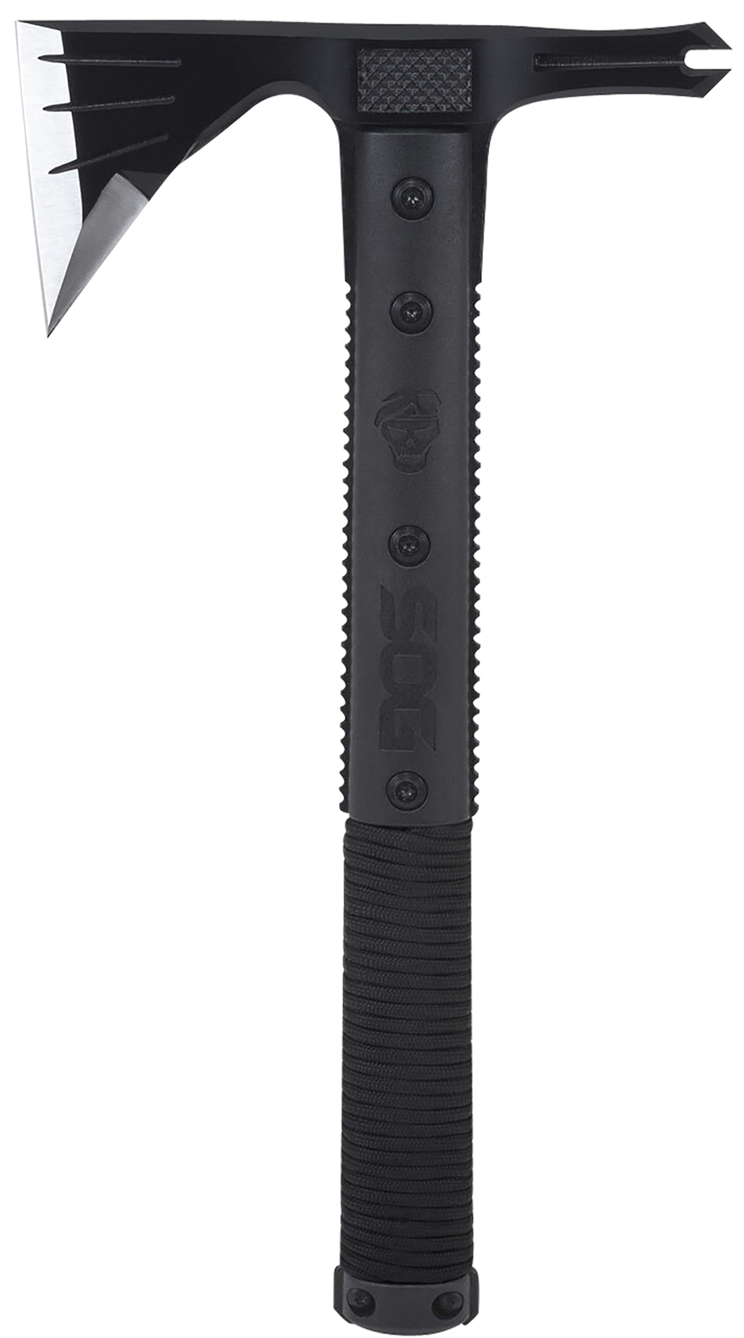 S.O.G SOGSK1001CP Survival Hawk 3" Blade 2Cr13MoV SS Blade Black w/Reflective Paracord GRN Handle 12.10" Long Tomahawk