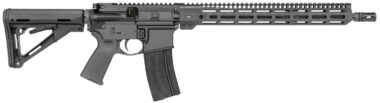 Midwest Industries MIFN16CRM15 Lightweight 223 Wylde 16" 30+1 Black Hard Coat Anodized Rec with 16" M-Lok Black 6 Position Magpul CTR Stock Black Magpul MOE Grip Right Hand