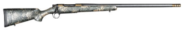 Christensen Arms 8010618700 Ridgeline FFT 243 Win 4+1 20" Carbon Fiber/Threaded Barrel, Burnt Bronze Cerakote, Green with Black/Tan Accents Stock