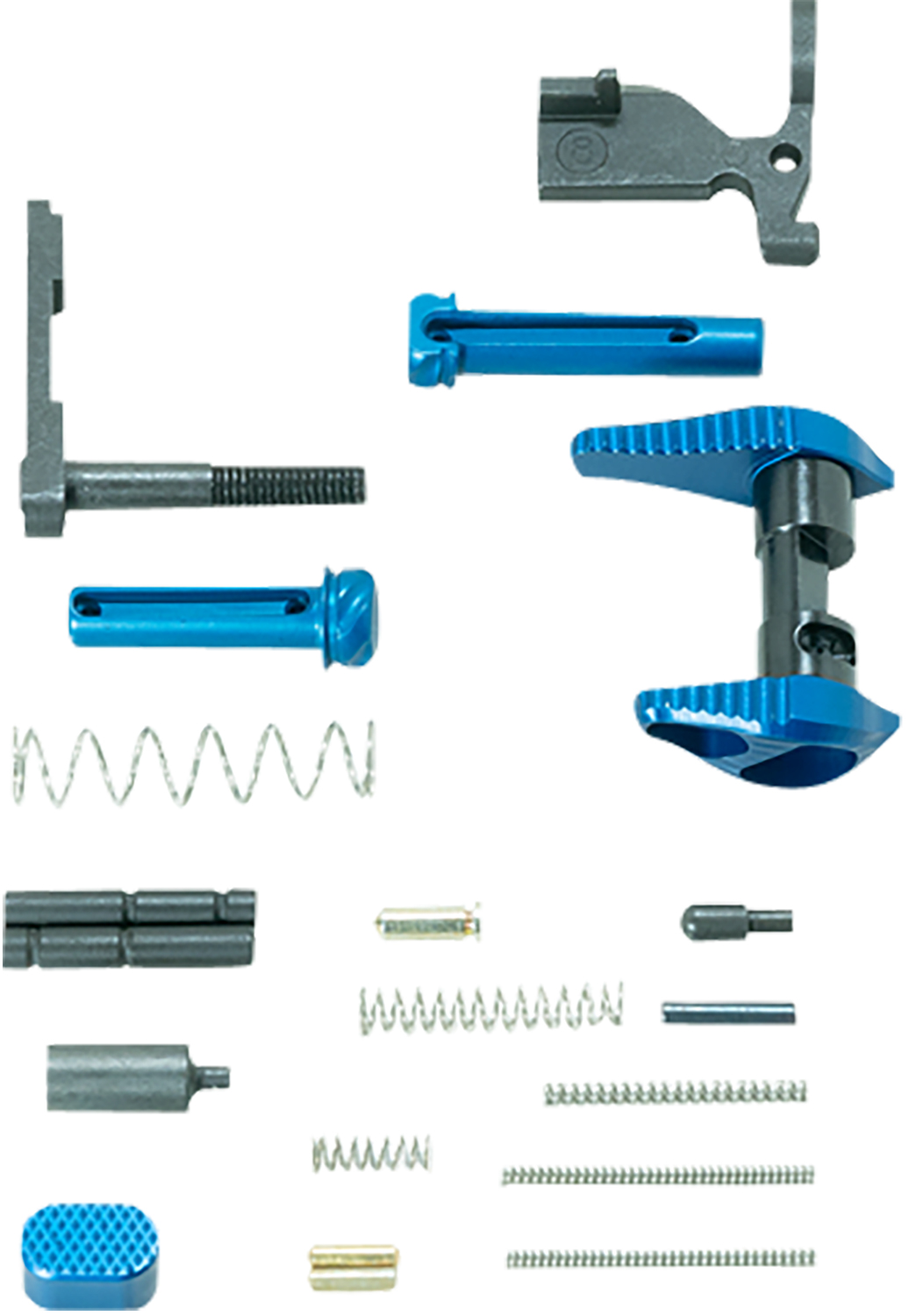 Timber Creek Outdoors ARLPKB Lower Parts Kit Blue Anodized Aluminum for AR-15