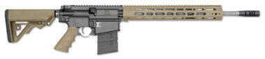 Rock River Arms X308A1751TV1 LAR-8 X-1 308 Win 18" Stainless 20+1, Black Rec, Tan RRA A2 Operator Stock & Hogue Grip, Carrying Case