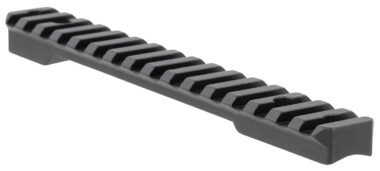 Talley PLM258763 Fierce Picatinny Rail  Black Anodized Long Action 20 MOA