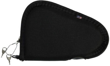 Allen 748 Locking Handgun Case Black Endura, YKK Zippers & Foam Padding Includes 2 Keys 8" L