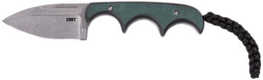 CRKT 2396 Minimalist 2.15" Fixed Spear Point Plain Stonewashed 8Cr13MoV SS Blade/Green Polished Resin Infused Fiber Handle
