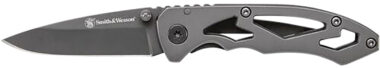 Smith & Wesson Knives CK400CP Skeletonized 2.20" Folding Drop Point Plain Stainless Steel Blade 3.20" Handle Includes Pocket Clip