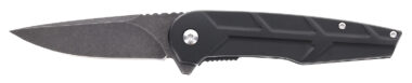 Schrade 1159329 Reckon  3.25" Folding Drop Point Plain Dark Stonewash D2 Steel Blade 4.40" Black Aluminum Handle