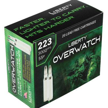 Liberty Ammunition LAOW223553000 OverWatch  223Rem 55gr 20 Per Box/50 Case