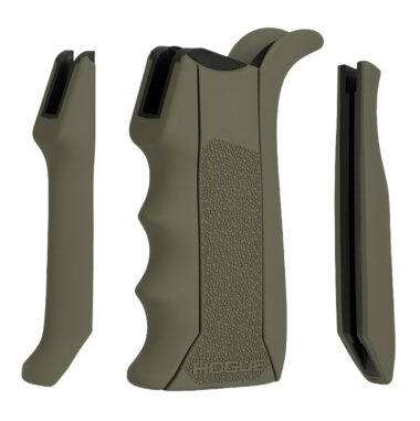 Hogue 13041 Modular Overmolded OD Green Rubber Pistol Grip with Finger Grooves Fits AR-15/M16