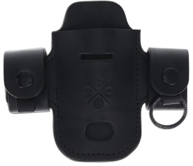 1791 Gunleather HDASSLBLKA EDC Heavy Duty Solo Action Snap OWB Black Leather Belt Loop Ambidextrous