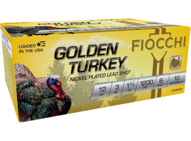 Fiocchi 123TRKC6 Golden Turkey 12Gauge 3" 1 3/4oz 6Shot 10 Per Box/10 Case