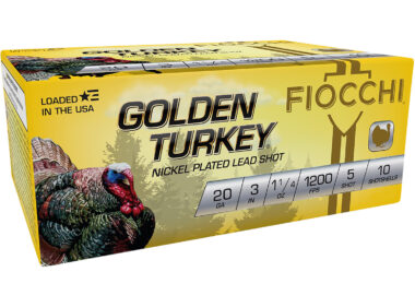 Fiocchi 203TRKC5 Golden Turkey  20Gauge 3" 1 1/4oz 5Shot 10 Per Box/10 Case