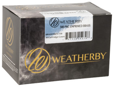 Weatherby BRASS300PCT50 Unprimed Cases 300PRC Rifle Brass 50/Box