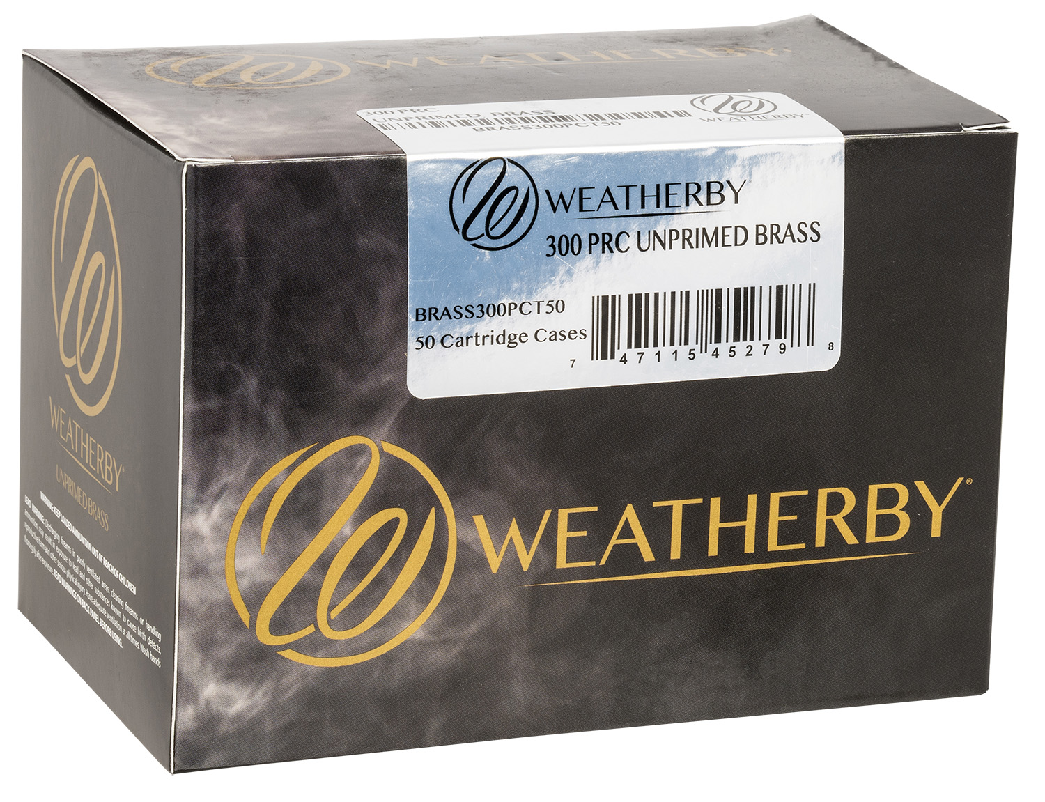 Weatherby BRASS300PCT50 Unprimed Cases 300PRC Rifle Brass 50/Box